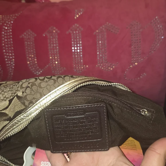 Coach Tan and Brown Signature Hobo Bag - Picture 2 of 2